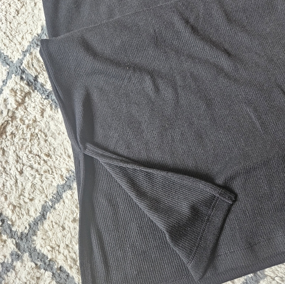 Madewell Ribbed Short Sleeve Midi Length Dress Size Medium - Picture 5 of 5